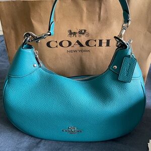 Coach Turquoise Mara Leather Hobo Bag